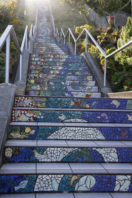 Another new place for me: Tiled steps at 16th & Moraga