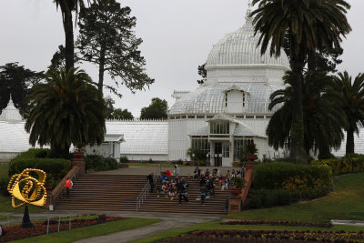 Swung through Golden Gate Park.  A school group was eating lunch at the Conservatory