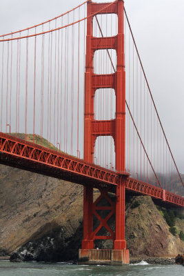 Today the bridge looks particularly international orange 