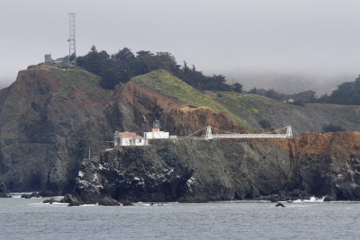 Cool seeing Pt Bonita lighthouse from the water. Saw Diablo, Lime, Mile Rocks, Ocean Beach, Letterman Hospital too - different!