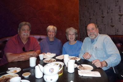 We enjoyed dim sum with Nacho, Marge and Chad, who had to leave early.  Sorry it was a hassle driving/parking - damn parade!