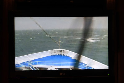 First time I've seen a wiper on the ship's bow cam!