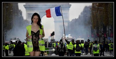 Demonstration of the yellow vests in Paris