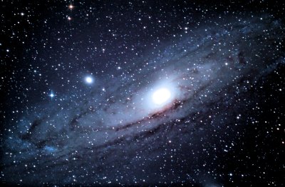 M31 Andromeda Galaxy 2-2-18. Tracking was off a little.