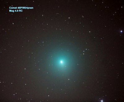 Comet_46PWirtanen. Visible with naked eyes Now @ 4.3 mag.