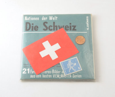 08 Viewmaster Die Schweiz Switzerland 3 Reels with Coin & Stamp Sawyer's 21 Pack 3D.jpg