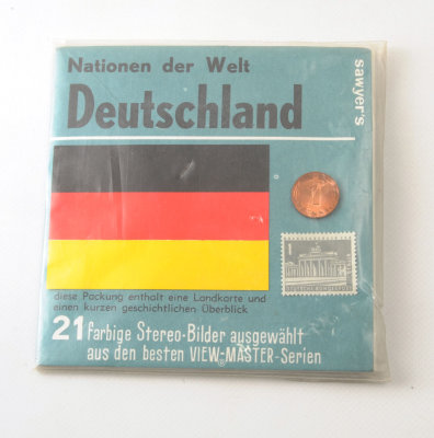 07 Viewmaster Deutschland Germany 3 Reels with Coin & Stamp Sawyer's Pack 3D.jpg