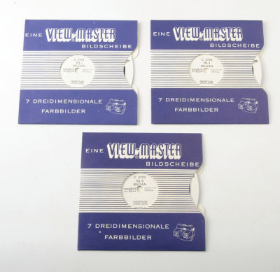 04 Viewmaster Belgien Belgium 3 Reels with Coin & Stamp Sawyer's Pack 3D.jpg