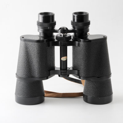 Yashica 7x50 7.1 Degrees Coated Binoculars with Brown Leather Case & Caps