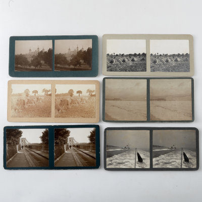 Set of 26 Amateur Shot Stereoview Cards 1920s - 1940s 