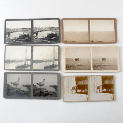 Set of 26 Amateur Shot Stereoview Cards 1920s - 1940s 
