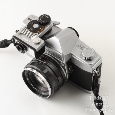 03 Minolta SR-1 SLR Camera with Rokkor 55mm f1.8 PF Lens + Extras VGC.jpg