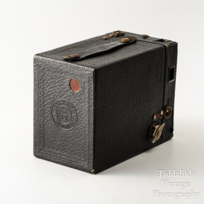 03 Kodak Brownie No. 2 Cartridge Hawk-Eye Model B 120 Roll Film Box Camera - Working.jpg