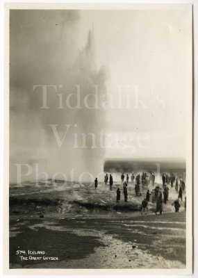 001 The Great Geyser Eruption Icelandic Vintage Photo.jpg