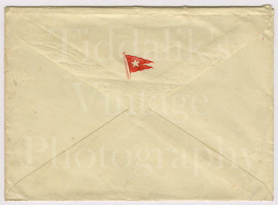 White Star Line RMS Olympic Genuine Abstract of Log Card 1933 with Envelope