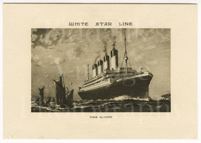 White Star Line RMS Olympic Genuine Abstract of Log Card 1933 with Envelope