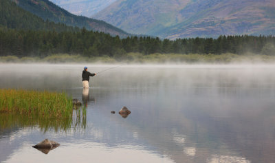 0013-3B9A7640-Early Morning Flyfishing in Swiftcurrent Lake, Glacier.jpg