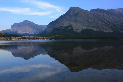 0031-3B9A6104-Reflections of Many Glacier Hotel on Swiftcurrent Lake, Glacier.jpg