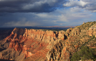006-Grand Canyon Desert View Watchtower at Sunset-.jpg