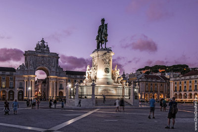 D. José e Arco da Rua Augusta em 2013