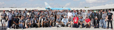 February 2017 - Don Boyd (2nd from left) with the Florida Aviation Photography convention group on the 25th Annual MIA Ramp Tour