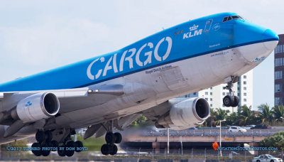 2017 MIA Ramp Tour - KLM Cargo B747-406F(ER) PH-CKA lifting off from runway 27