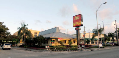 February 2017 - the former Pizza Hut on the southeast corner of W. 50th Street & 12th Avenue, Hialeah, now La Granja Restaurant