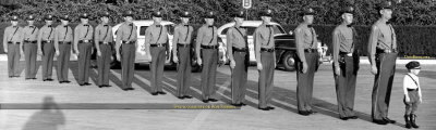 Date TBD - closeup of Charles Burton Robbins Sr. and other Dade County Road Patrol officers