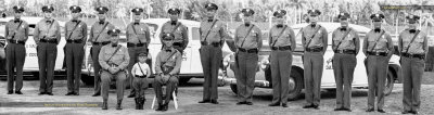 Date TBD - closeup of Charles Burton Robbins Sr. and other Dade County Road Patrol officers