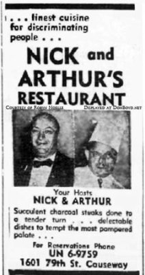 Nick and Arthur's Restaurant Images Gallery - click on image to view the gallery