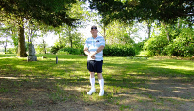 May 2016 - Don Boyd in Stevens Cemetery where his grandfather John Theodore Boyd (1871-1937) is buried 