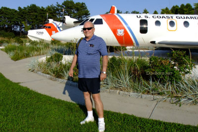 August 2016 - Don Boyd with Coast Guard HU-16 #CG-7250 and HU-25 #CG-2133 at Coast Guard Air Station Cape Cod
