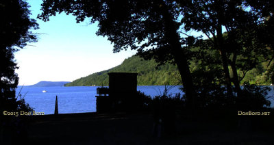 June 2015 - the top of the stone stairs that lead down to the Otsego Lake waterfront