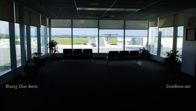 June 2015 - the enclosed public observation room at Greater Binghamton Airport - Edwin A. Link Field