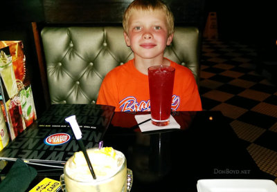 June 2015 - Kyler before dinner and plenty of game playing at Dave & Buster's in Hollywood, Florida