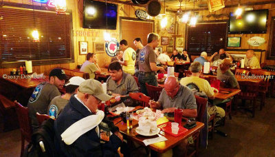 February 2017 - Florida Aviation Photography convention attendees at the final dinner at Shorty's BBQ in Doral
