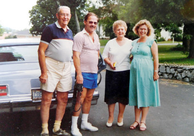 Summer 1986 - Jim Criswell, Don Boyd, Esther Criswell and pregnant Karen Criswell Boyd in Brentwood, Tennessee