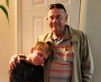 May 2017 - Don Boyd with his oldest grandson Kyler in Colorado Springs