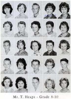 1962 - Grade 8-10 at Palm Springs Junior High - Mr. Tom Heaps
