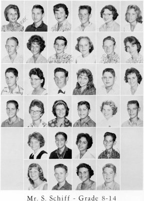 1962 - Grade 8-14 at Palm Springs Junior High - Mr. Schiff