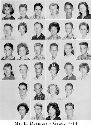 1962 - Grade 7-14 at Palm Springs Junior High - Mr. Detmers