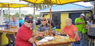 May 2016 - long-time friend Pete Ciolfi with Don Boyd and Linda Ciolfi at Fish Lips Waterfront Bar & Grill