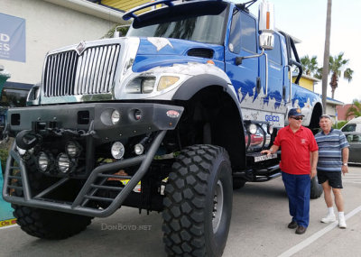 May 2016 - Pete Ciolfi and Don Boyd next to The World's Largest 4x4 Street Legal Truck at Fish Lips in Cape Canaveral