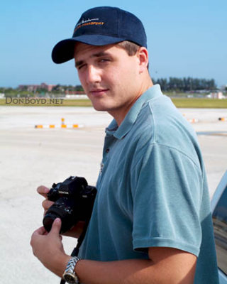 September 2003 - Marc Hookerman photographing aircraft on the ramp at Miami International Airport