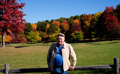 October 2016 - Don Boyd with beautiful changing leaves in Arnold Park, Vestal, New York