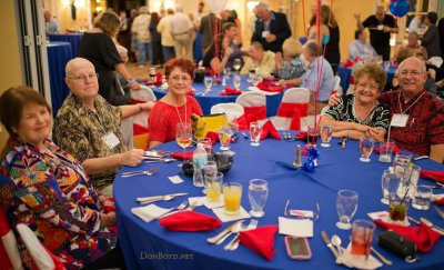 My wife Karen Criswell Boyd with Ray and Lynda Atkins Kyse and Liz Strasser Olson and Eric Olson at the HHS-65 50-Year Reunion