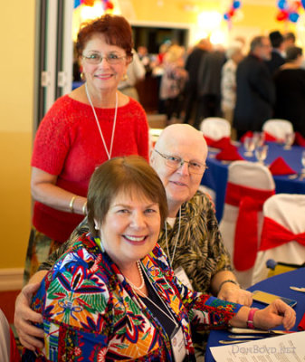 My wife Karen Criswell Boyd with Lynda and Ray Kyse at the Hialeah High Class of 1965 50-Year Reunion at the Citation Room