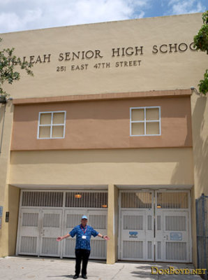 Hialeah High School Class of 1965 classmate Eric Olson after the HHS-65 50-Year Reunion tour of Hialeah High