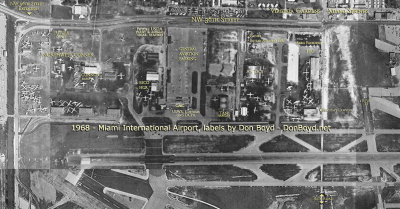 1968 - Miami International Airport's Northwest Corner and eastward to runway 17/35