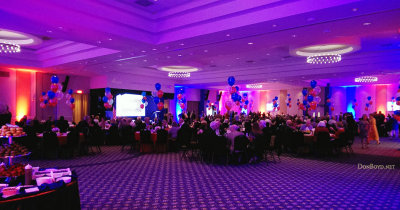 The beautifully decorated Milander Center ballroom for the Hialeah High Class of 1965 50-Year Reunion
